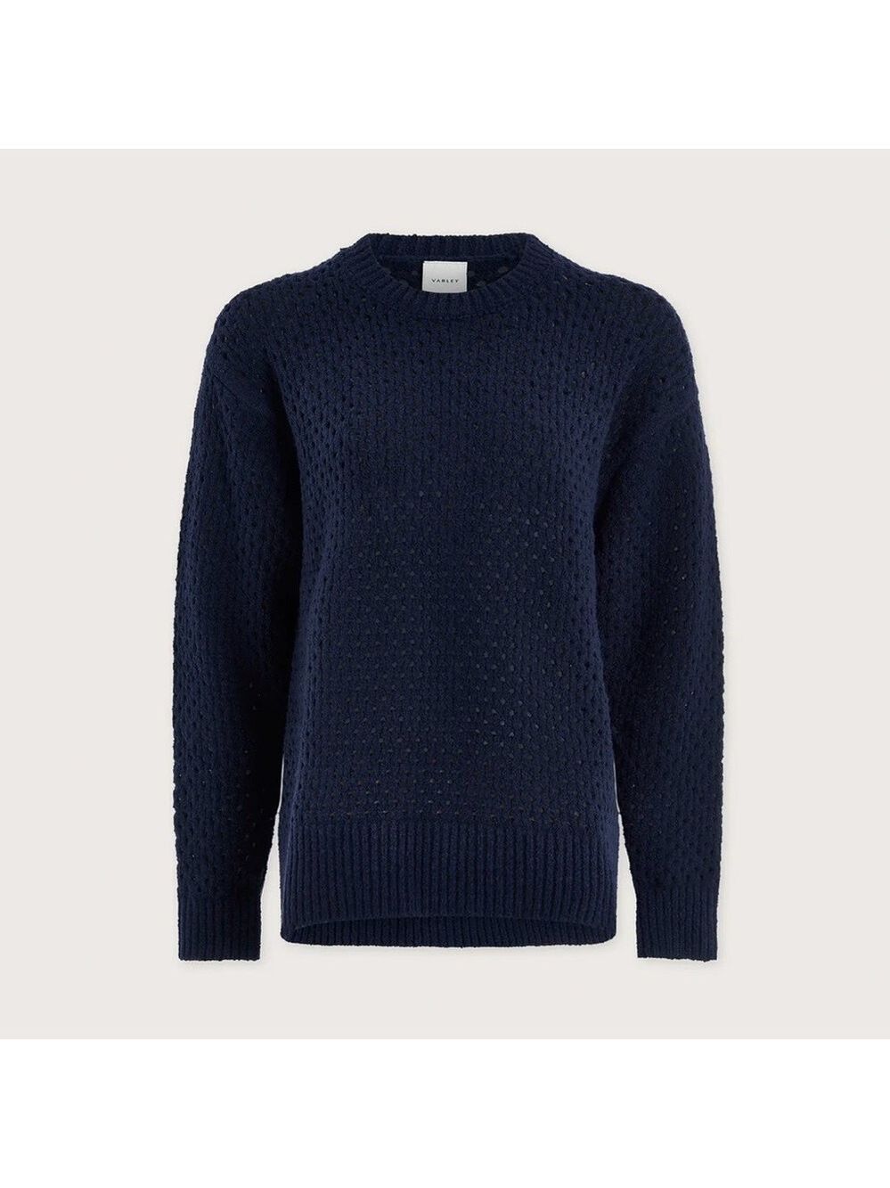 VARLEY Grady Boucle Blue Knit Sweater - Picture 4 of 8